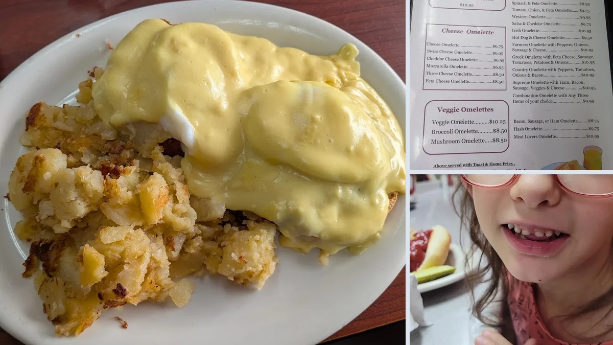 Comfort food diner interior in Selkirk.
